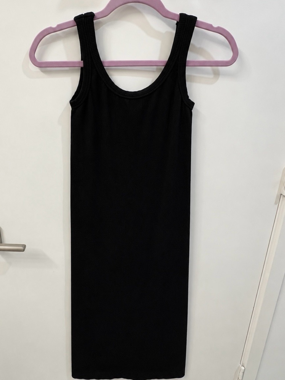 PQ Swim Stretch Ribbed Midi Dress One Size Black